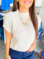 Mock Neck Cropped Top