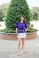 The Puff Sleeve Peplum Tiger Top