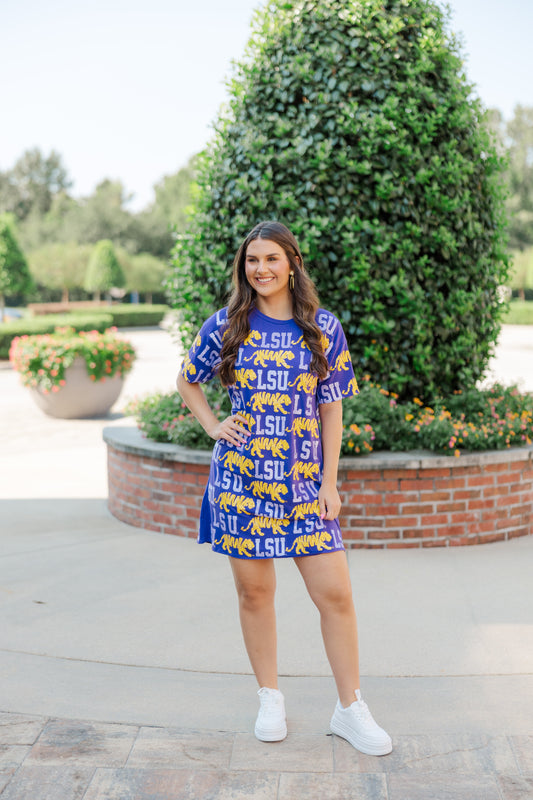 The Sequin Repeat T-Shirt Dress