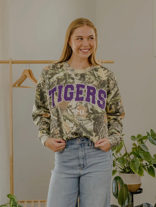 PREORDER TIGERS CAMO SWEATSHIRT
