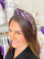 Purple & Gold Sequin Headband