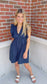Ruffled V-Neck Dress