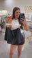 Faux Leather Skort
