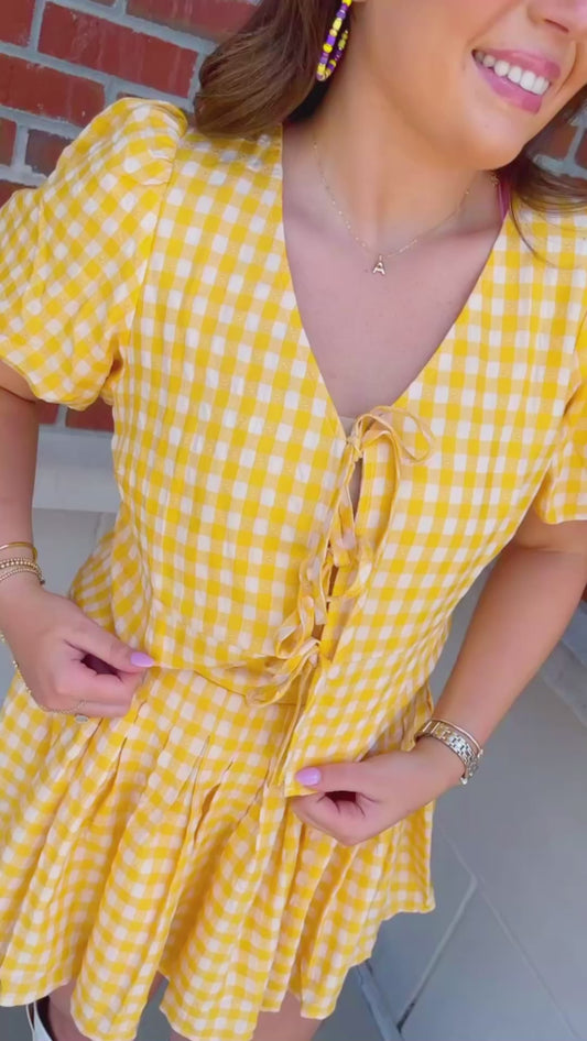 Gingham Gameday Set